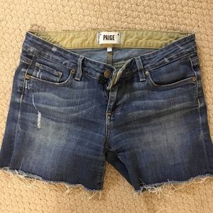 Paige denim shorts 26
